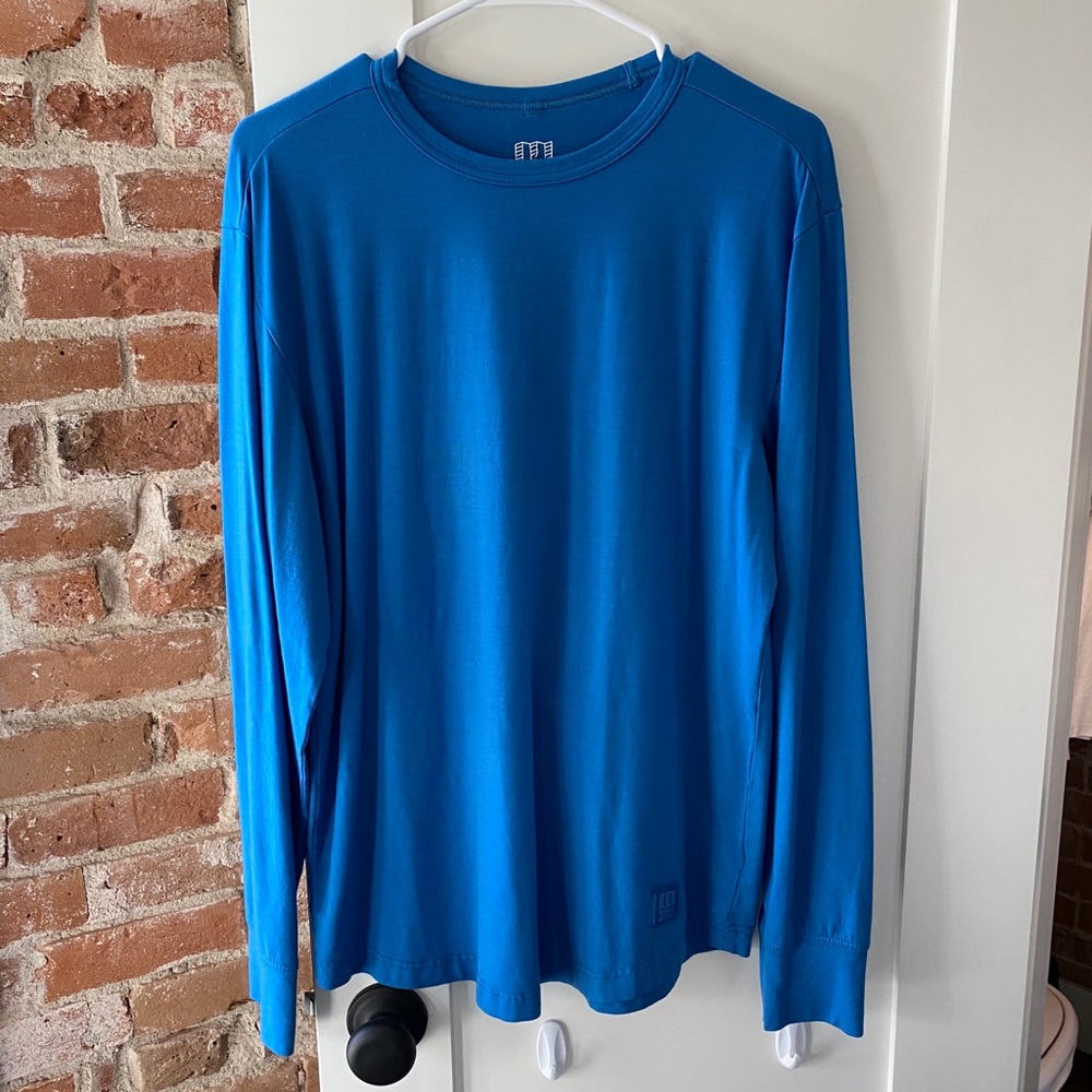 Topo Designs Merino Wool L/S Tee  -  Large